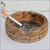 东南亚风格 实木异国风情泰国木雕泰国大象烟灰缸实木创意烟灰缸