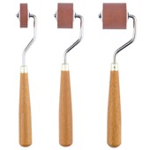 画油墨滚版 画滚筒橡胶滚筒油墨滚筒油滚原木杆黑色版 版 中盛画材