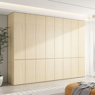 原木色衣柜卧室家用加深新款2023年爆款六门两门1米实木衣橱柜子