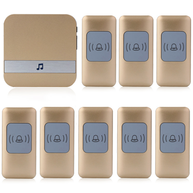 八拖一门铃无线家用远距离遥控电子门铃呼叫器不用电线可区分铃声