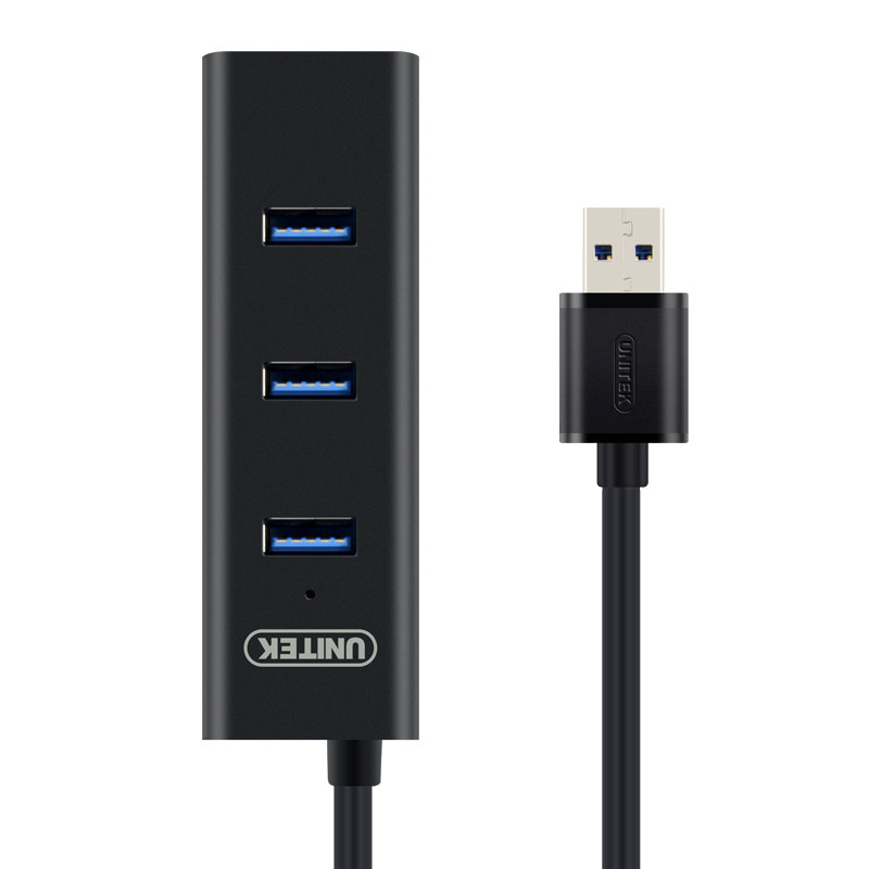 优越者usb分线器一拖四 电脑高速扩展usb3.0hub集线器 带供电接口