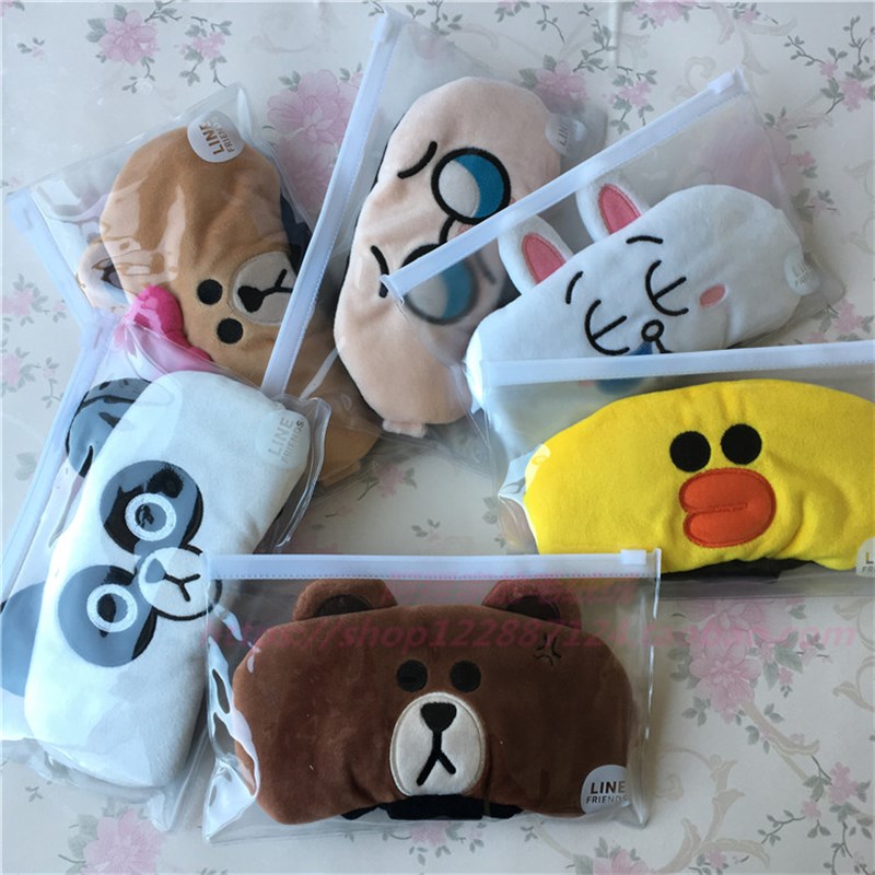 韩国熊公仔睡眠眼罩遮光午睡缓解疲劳出行