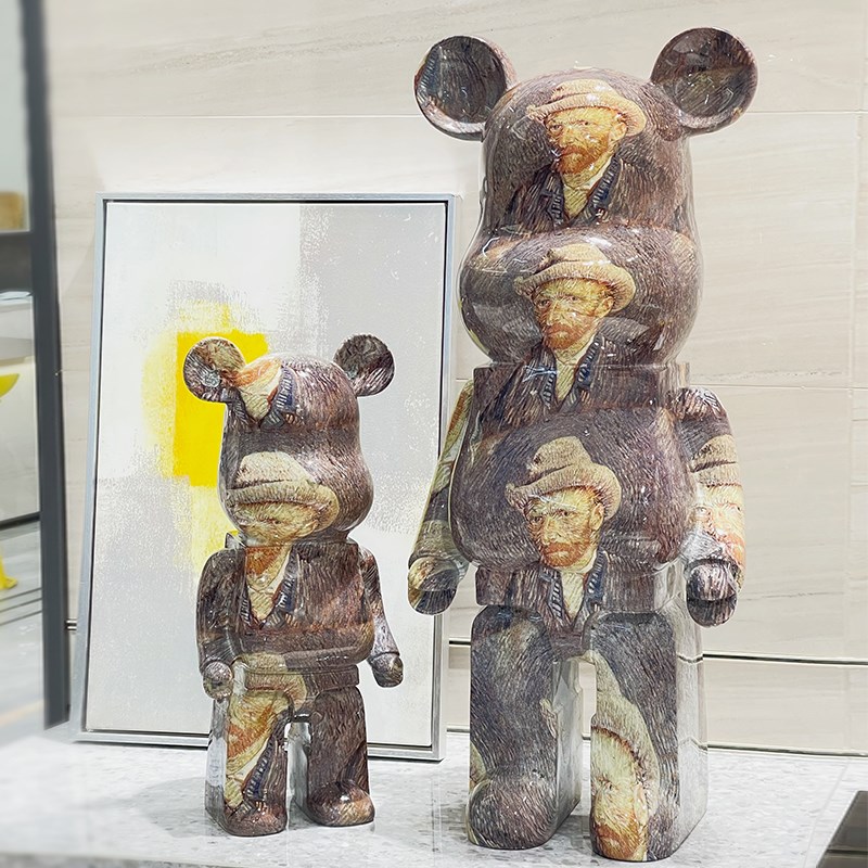树脂暴力熊超号梵落地酒店餐厅新居存钱罐