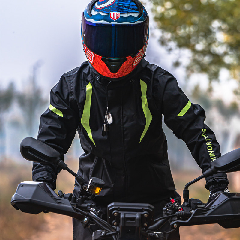 R UNE(小调子)骑行雨衣雨裤套装男女分体机车骑士雨服,摩托车/装备/配件,摩托车雨衣,淘宝优惠券,粉丝福利购,淘宝优惠卷
