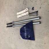 电影幕架子可伸缩支架绵麻绳子方便移动支架固定麻绳拉紧绳子