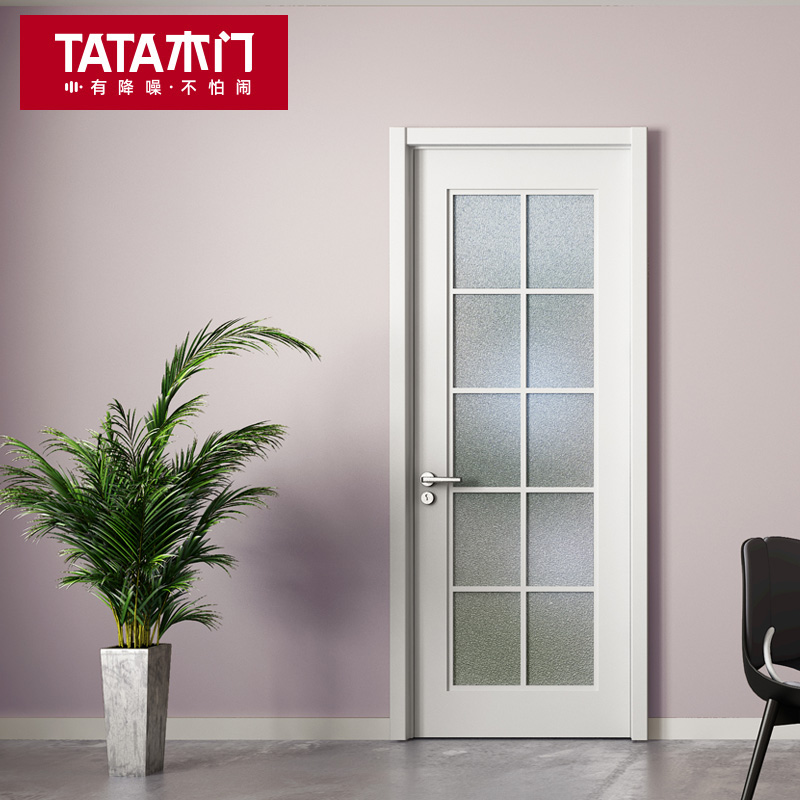 TATA木门 卫生间门厨卫门厨房门玻璃门推拉门厨房门极简木门BL002