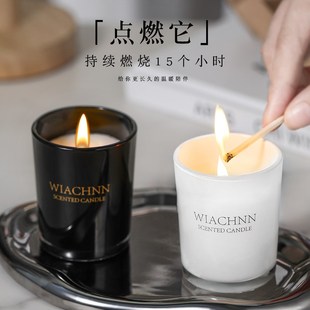 无烟香薰蜡烛h冬日送礼高级感伴手礼家用室内持久蜡烛生日礼物留