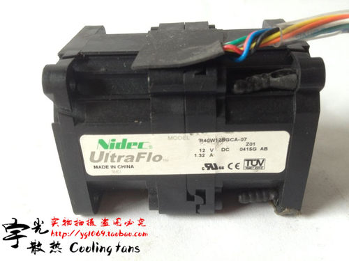 原装NIDEC 4056 R40W12BGCA-07 12V 1.32A 4CM服务器散热风扇