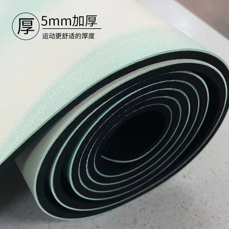 撞色瑜伽垫天然橡胶幻s彩垫迷彩垫防滑垫女男士家用撞色健身垫
