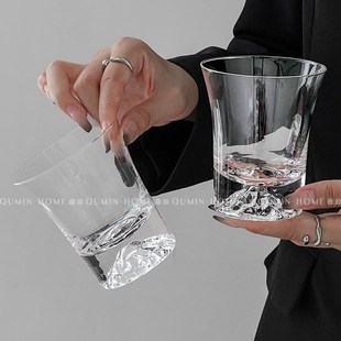 玻璃酒杯 趣皿中古威士忌酒l杯高级感洋酒杯高颜值家用白酒杯日式