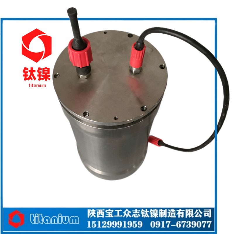 钛合金耐压舱TC4电子舱水下仪器舱传感器电路板压力舱深海探测舱