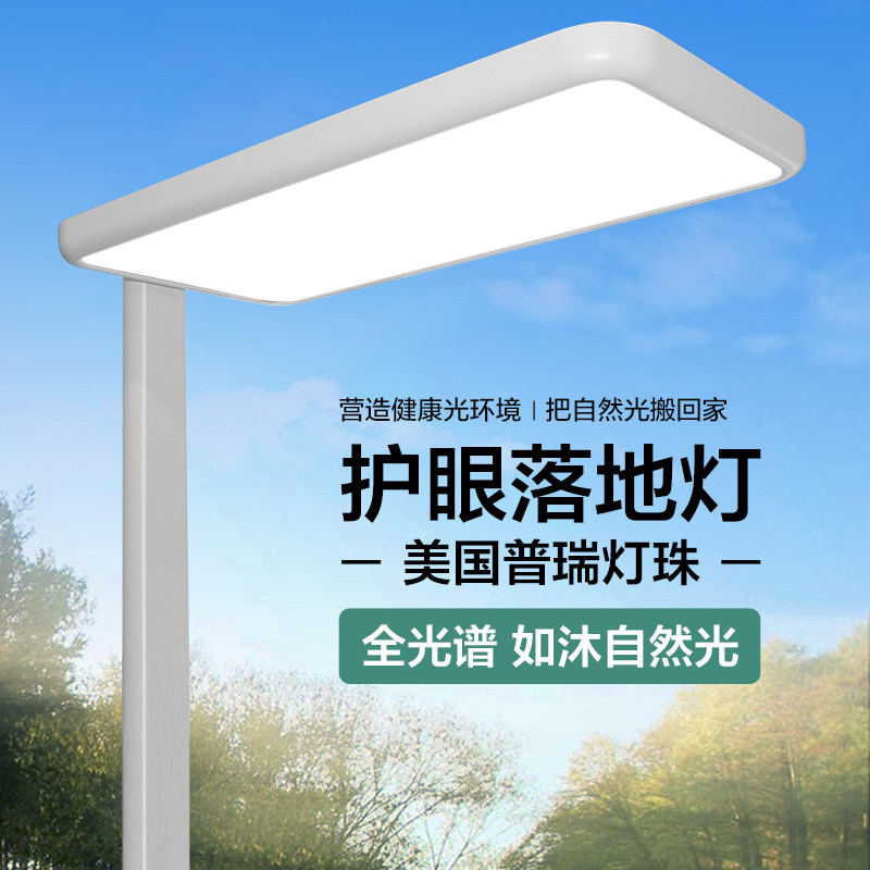 落地护眼灯儿童学习生专用读写灯阅读台灯全光谱钢琴灯国标大路灯