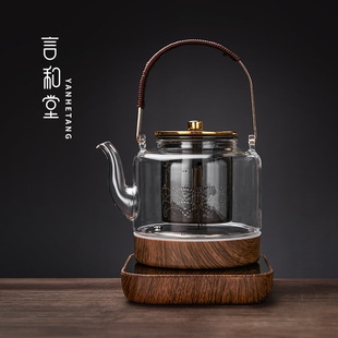 玻璃煮茶壶小型烧水壶耐高温煮茶器家用电陶炉煮茶炉泡茶专用普洱