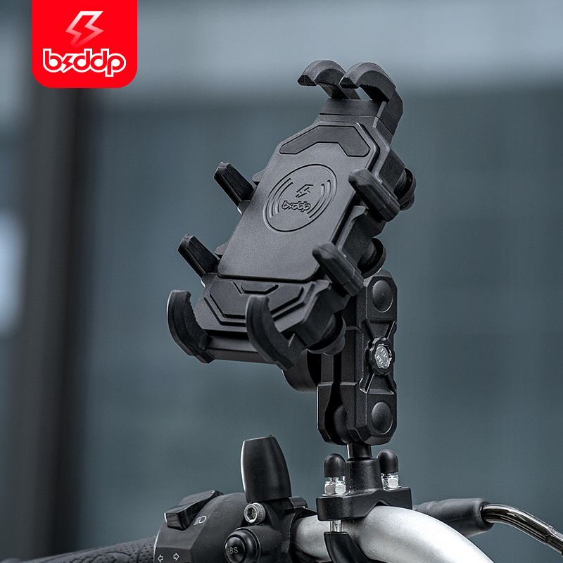 摩托车手机支架防抖铝合金电动骑行装备减震改装车把导航防震配件