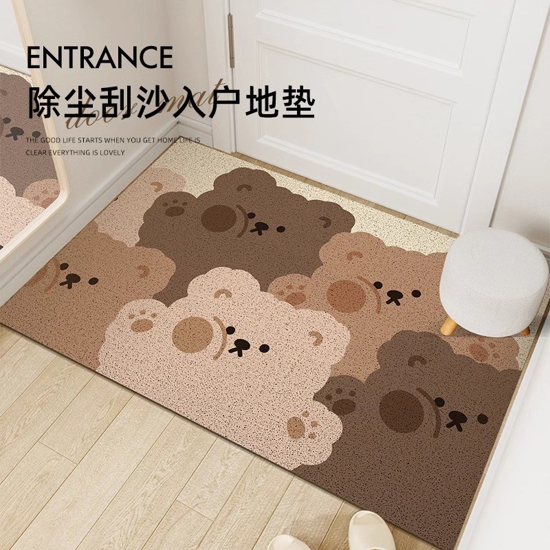 新款入户门法式丝圈地垫门垫进门门口玄关除尘门外高级感耐脏地毯