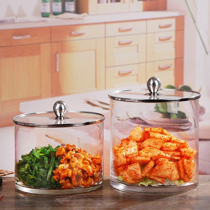 超市咸菜罐玻璃酱菜缸酸菜坛子装咸菜坛子玻璃泡菜坛子陈列透明盒,厨房/烹饪用具,密封罐,淘宝优惠券,粉丝福利购,淘宝优惠卷