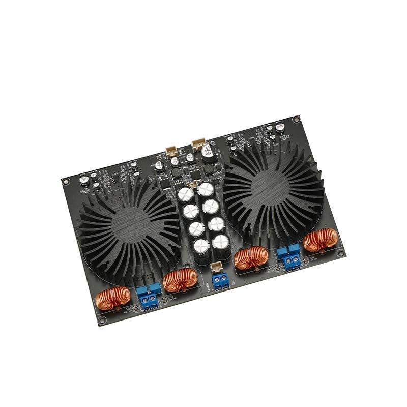 YJ-TPA3255数字 D类 双芯大功率 2.0功放板(散热器款) 600W+600W