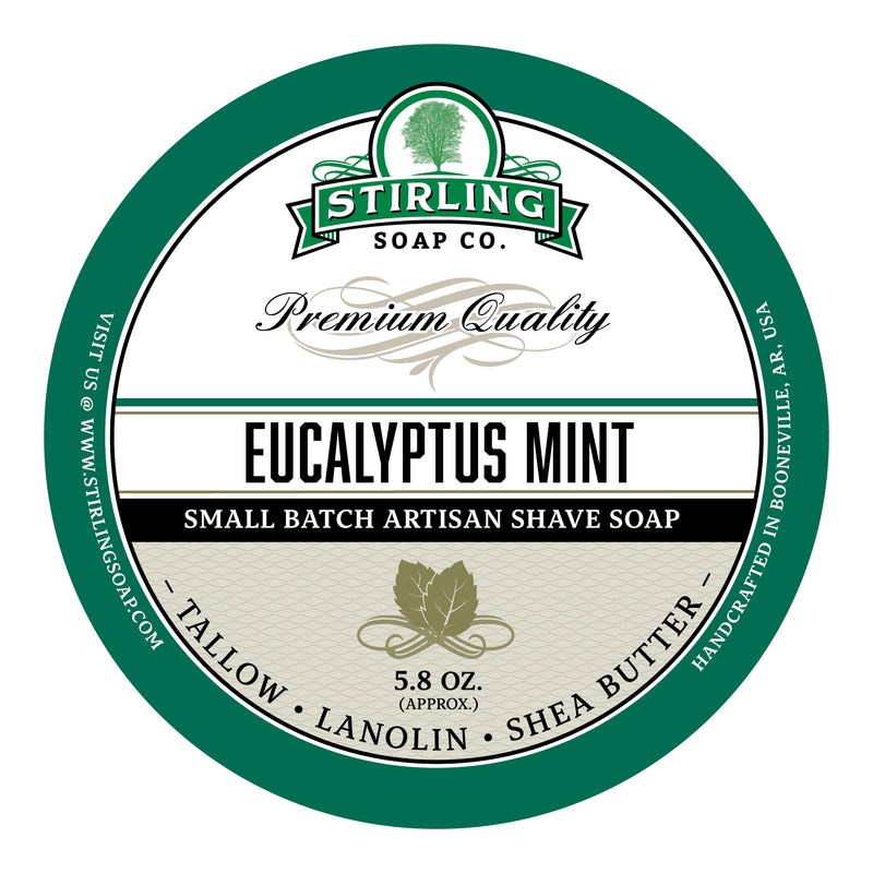 帝诗哎莎男士剃须皂斯特林桉树薄荷剃须皂刮胡泡沫皂