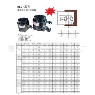 螺栓拉伸器液压HLD系列整体分体式 m100螺栓拉伸器液压螺栓
