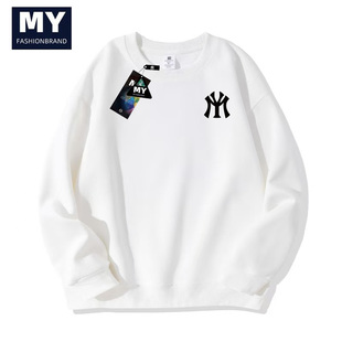 M01 基础logo印花打底衫 MYJU官网正品 连帽卫衣情侣款