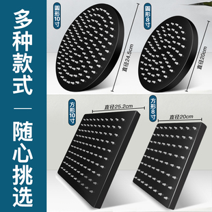 增压顶喷花洒喷头不锈钢家用淋雨莲蓬头洗澡大出水W量浴霸淋浴套