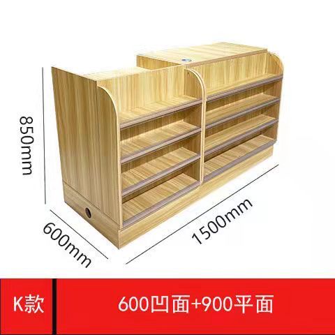 母婴店文具店超市便利店药店收银台柜台欧式简约现代转角小型吧台