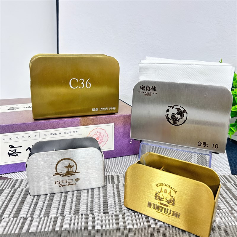 加厚形双用牙签筒纸巾盒方酒店餐厅
