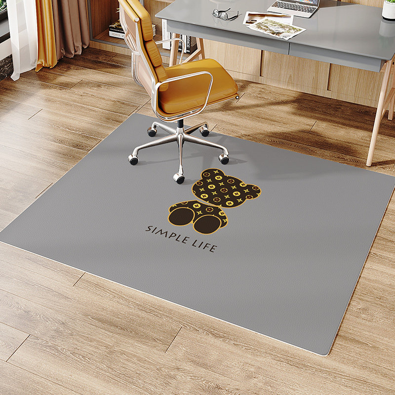 书桌椅子地垫木地板保护垫子公桌习皮革滑转椅地垫