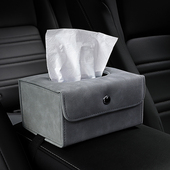 翻毛皮汽车纸巾盒抽取式 卫生纸包车内纸巾袋车用车载内饰用品扶手