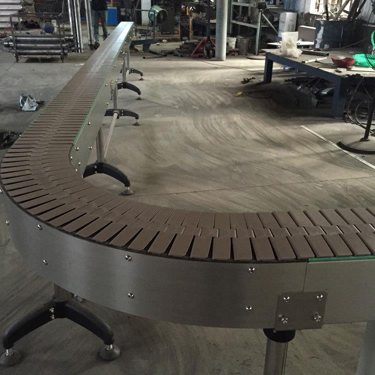 厂家供应顶板链板不锈钢链板转弯链板输送机平顶链板流水线