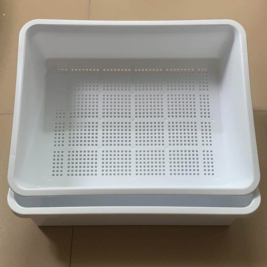 双层大号松木猫砂盆豆腐猫砂盆猫厕所龟苗箱育乌龟饲养盒养龟专用