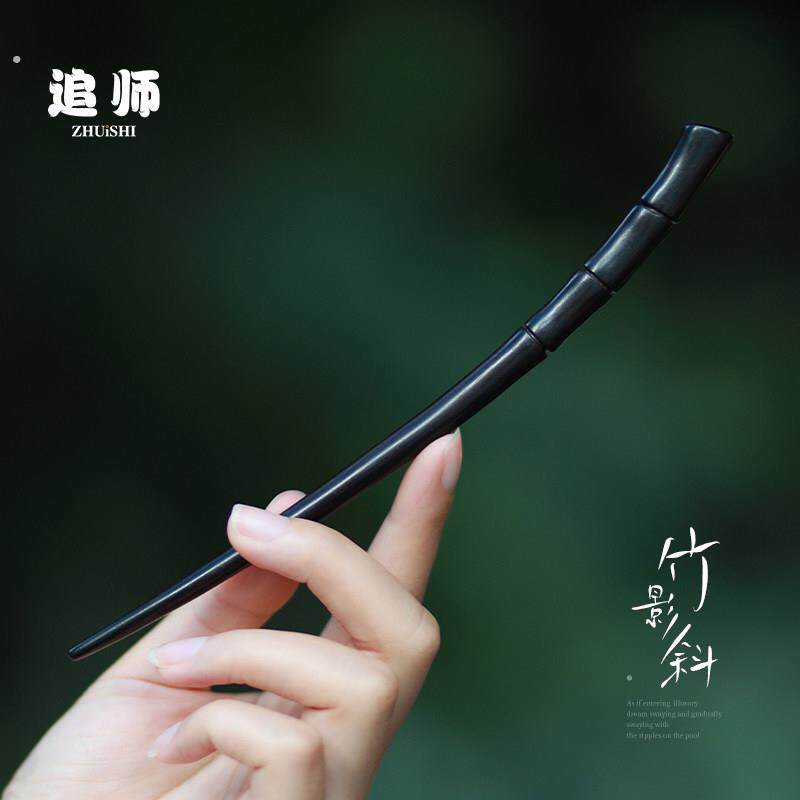 新款黑檀木发簪古风女高级感簪子日常盘发简约木簪新中式发钗