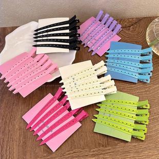 发根蓬松定位夹无痕刘海夹高颅顶神器化妆造型鸭嘴夹夹子头饰发卡