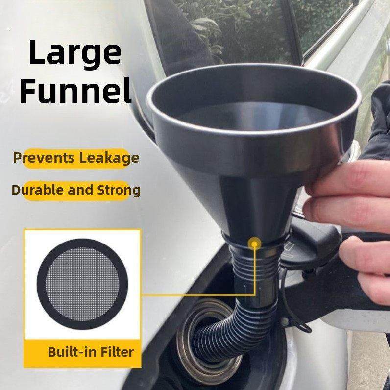 家用油漏机油加注漏斗加玻璃水叉车摩托车长嘴汽车专用神器加油用