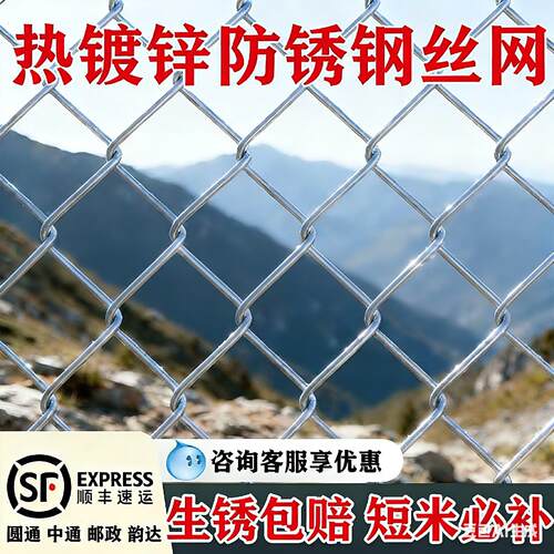 热镀锌防锈铁丝网围栏圈鸡防护网钢丝网养殖网果园菜园栅栏护栏网