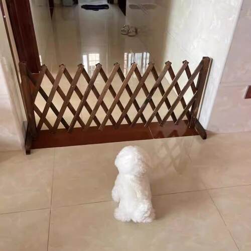 宠物围栏狗笼隔断拦狗栅栏阳台隔离门可伸缩栅栏门挡狗挡猫兔护栏