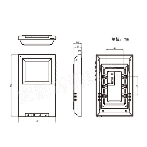 冠林米立ML/GL31-V1-43彩色可视对讲室内机适用于31系统买送配件