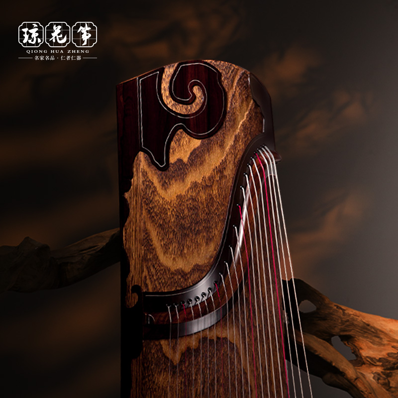 琼花古筝 夏露 实木手工整挖古筝琴兰考老料泡桐艺考专业演奏艺考