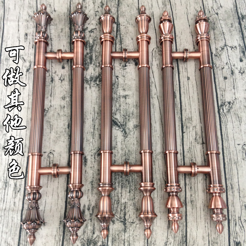 复古玻璃门拉手大门拉手欧式不锈钢大拉手木门拉手KTV古铜把手