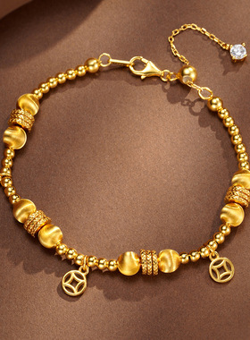 猫眼盘缠手链女生马年本命年