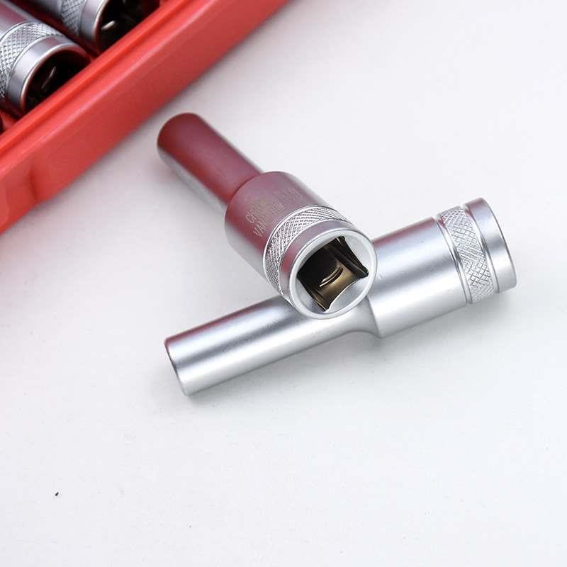 加长E型套筒套装10件q套大飞内梅花扳手花型套装1/2内花角花键套