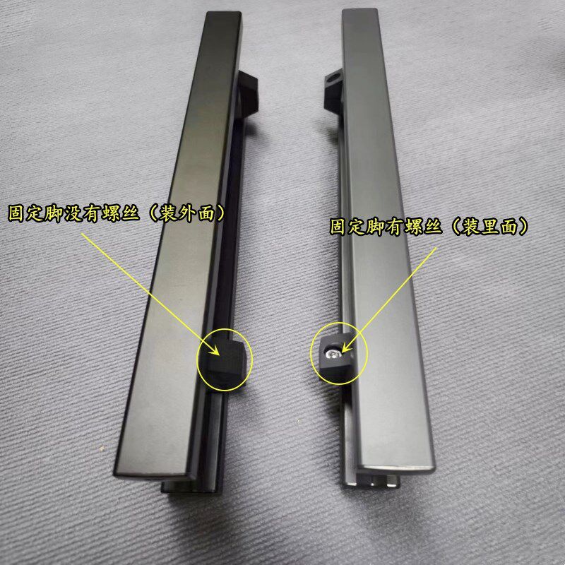 加厚方管拉手肯德基门铝合金把手防D夹手玻璃门有框门推拉木门扶