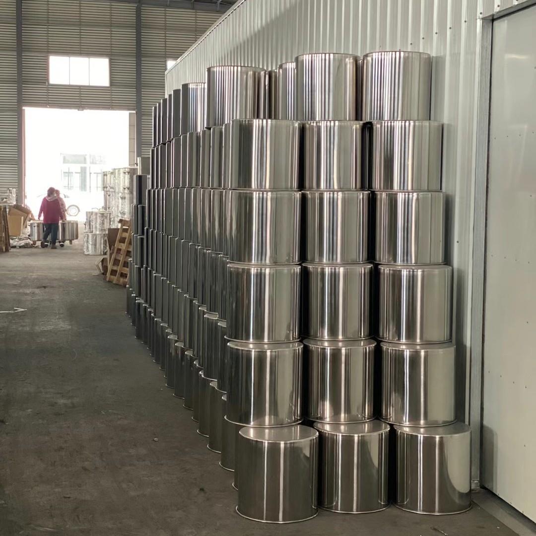 不锈钢304/316L物料成品周转罐运输移动罐不锈钢桶