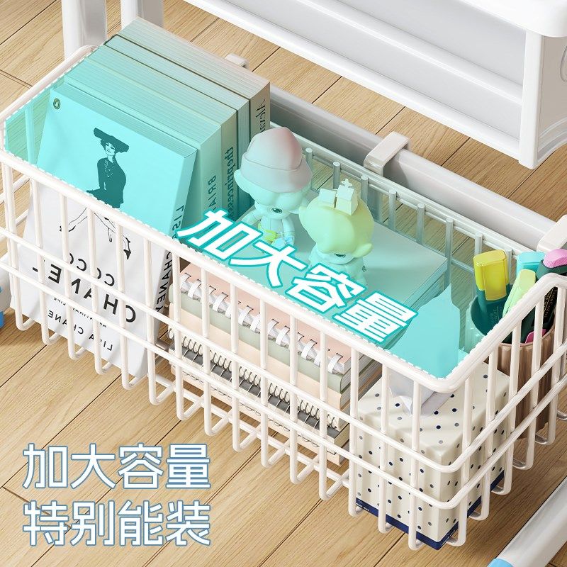 铁艺学生书桌专用挂篮课桌篮收纳C书包篮书架多功能免钉挂钩小书