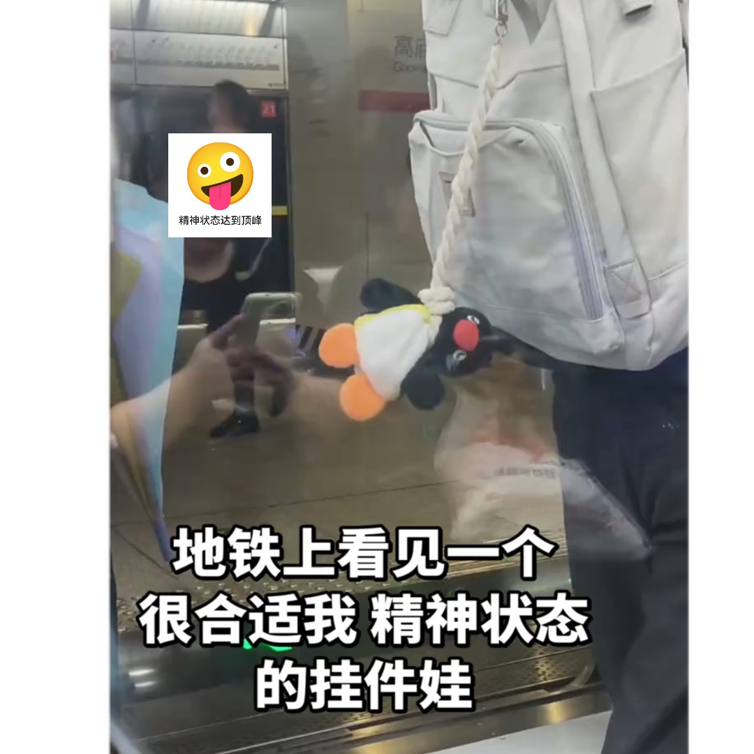 Pingu演我的一天毛绒企鹅钥匙扣图片