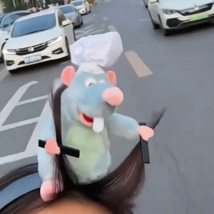 料理鼠王发箍搞怪毛绒可爱公仔搞笑同款头箍娃娃洗脸发饰发夹闺蜜