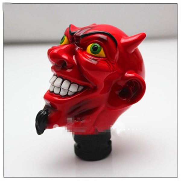 汽车改装排档头红色魔鬼特色挂挡把头自动档手动档通用个性波棍头