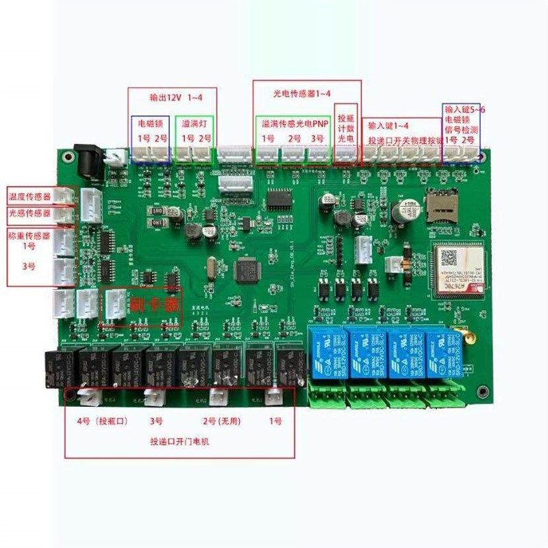 智能垃圾回收箱控制称重系统4G主板(2称重分类+1瓶子计数分类),住宅家具,垃圾筒,淘宝优惠券,粉丝福利购,淘宝优惠卷