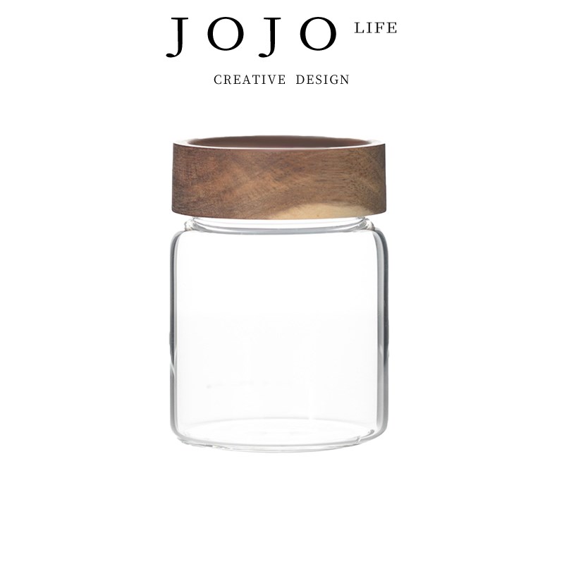 JOJOS L. PD.oil.食品级玻璃储物罐咖啡陈皮茶叶密封罐子 接油