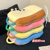 可爱枕头护颈椎记忆棉多功能学生宿舍四季 通用办公室趴睡枕午睡枕